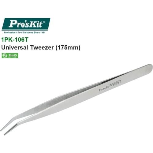 ProsKit Reverse Action Tweezer Magneticable With Self-Gripping Precision Repair Tool
