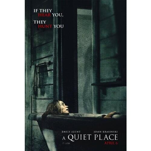 A Quiet Place Movie Art Film Print Silk Poster Home Wall Decor 24x36inch
