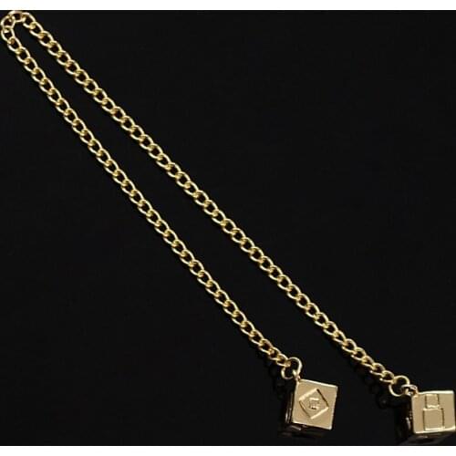 Last Jedi Dice Han Solo Lucky Pro Gold Color Bracelet,Smugglers Dice Star Movie Jewelry Car Rearview Mirror Ornament