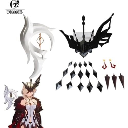 ROLECOS La Signora Cosplay Props Game Genshin Impact La Signora Props Cosplay Props Headwear Necklace Cosplay Accccessories