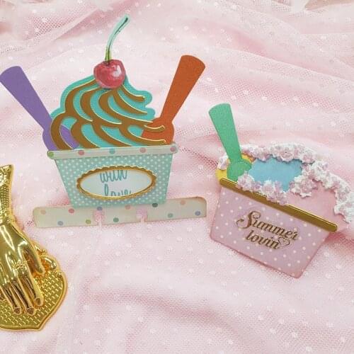 Cutting Dies Memorydex Ice-cream Scrapbook Cardmaking DIY Paper Craft Metal Stencil Surprise Creation