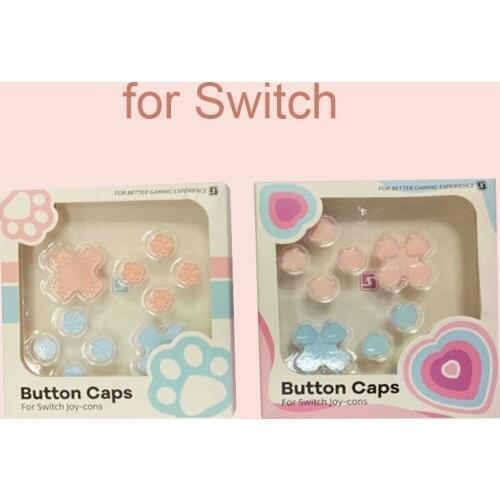 10pcs Key Joystick ABXY X Key Sticker Joystick for Nintendo Switch Joy-Con Controller Skin Colorful Case D-pad Move Cross Skin