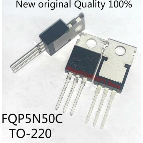 10PCS/LOT FQP5N50C 5N50 TO-220 5A 500V New spot hot sale