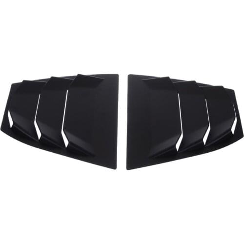 For Mazda 2pcs Rear Quarter Panel Window Side Louver Vent ABS Matte Black Support 3 AXELA 14-17