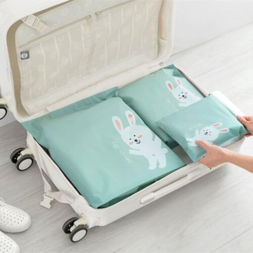 Do Not Miss New 3Pcs/set Travel Organizer Suitcase Clothes Finishing Kit Make Up waterproof woman Storage Bag Travel Accessories