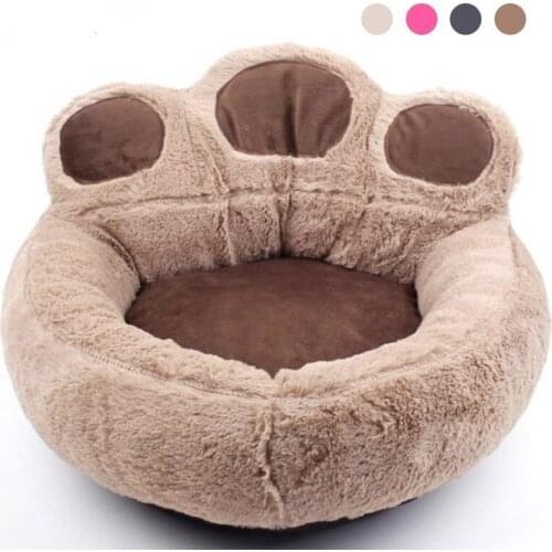 4 Colors Quality Sofas For Dogs Paw Shape House Washable Sleeping Dog Bed House Soft Warm Wear Resistant Pet Bed Cat Puppy