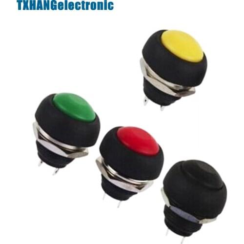 4Pcs Mini 12mm Waterproof Momentary ON/OFF Push Button Round Switch diy electronics