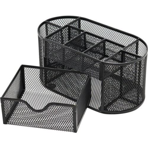 9-layer Pen Holder Storage Box Multifunctional Desk Mesh Metal Pen Holder Stationery Box Office Supplies Home Desktop Storage