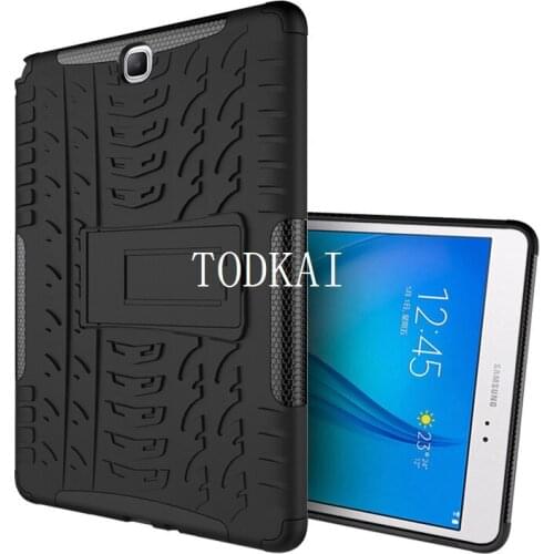 For Samsung Galaxy Tab A T550 T555 9.7' tablet Case Heavy Duty Impact Hybrid Armor Kickstand Hard Cover with Stand Function