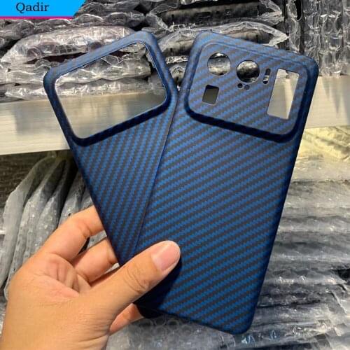 YTF-carbon Real carbon fiber case For XIAOMI MI 11 Ultra Ultra-thin anti-drop Aramid fiber Phone cover for MI 11 Ultra 5G shell