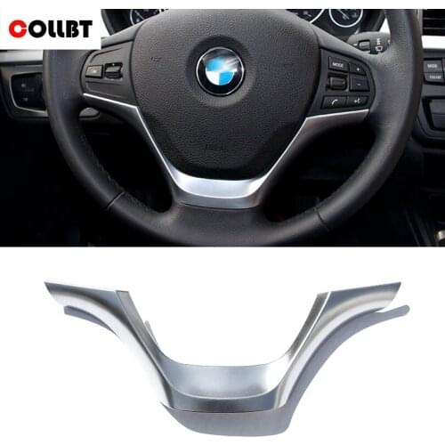 COLLBT Car Steering Wheel Frame Cover Trim ABS Chrome Accessories For BMW 3 Series F30 F34 320 328 2013 2014