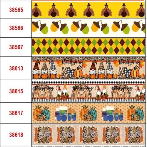 DIY Cartoon Ribbon Printed Grosgrain Ribbon For Craft Supplies Sewing Accessories 50 Yards