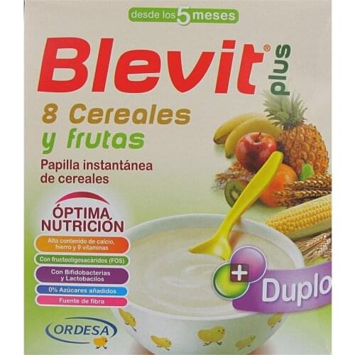 BLEVIT PLUS DUPLO 8 CEREALES Y FRUTAS 600 G