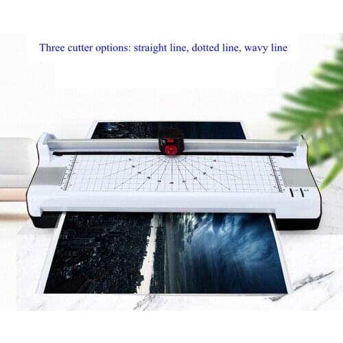 LM288 Laminator File Menu Photo Laminator Fillet Cutting A4 Office Home Small Gluing Machine