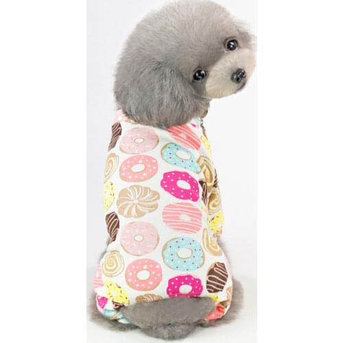 Cute Sweet Pet Dog Jumpsuit Pajama For Small Dogs Yorkshire Terrier Pajamas Overalls Puppy Cat Clothes Clothing Pyjama Clothes