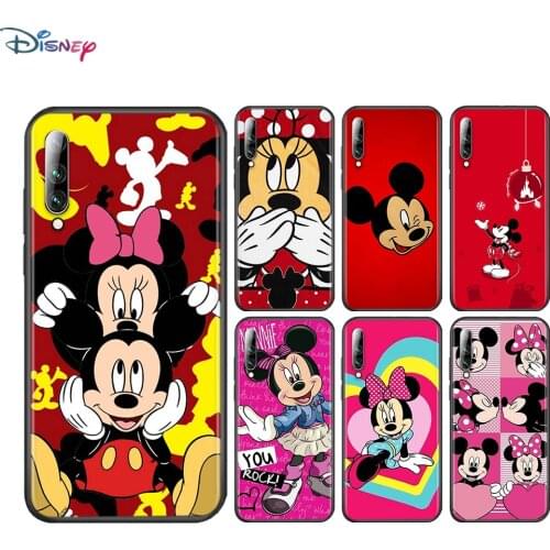Red Mickey mouse For Samsung Galaxy A90 A80 A70 S A60 A50S A30 S A40 S A2 A20E A20 S A10S A10 E Black Soft Phone Case