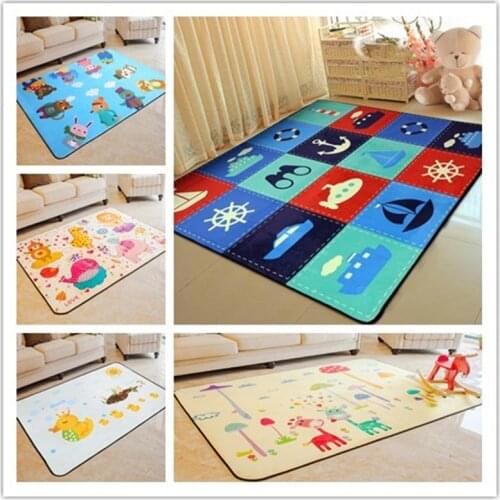 HUAMAO 2018 New Cartoon Carpets For Living Room Children Bedroom Rugs And Carpets Computer Chair Area Rug Kids Soft Play Mat