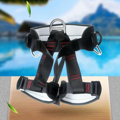 Professional Outdoor Half-length Seat Belt Half-protection Safety Strap for Rock Climbing High-strength Safety Strap