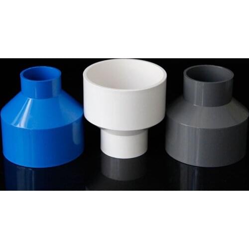 PVC reducer 125mm to 63mm 75mm 90mm 110mm straight joint water supply pipe 90mm PVC Variable joint fitting