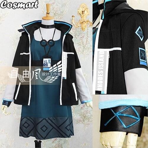 [Customize] Game Arknights Fang Uniform Suit Cosplay Costume Halloween Outfit For Women Men New 2020