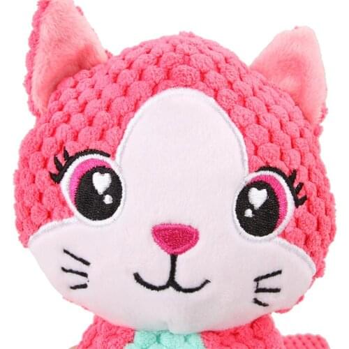 1 Pcs Pet Dog Funny Playing Toy Pet Cat Lovely Voice Toys Sound Squeaky Plush Toy Soft Cuddly Dog Puppy Toy
