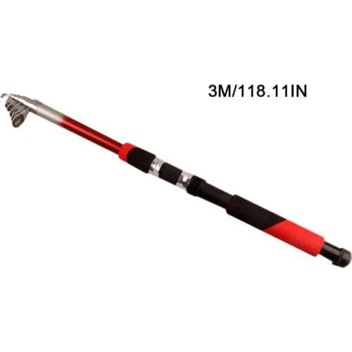 1.8 m/2.1 m/2.4 m/2.7 m/3.0 m/3.6 m/4.5 m Portable Telescopic FRP Fishing Rod Epoxy Resin Super Light Hard Sea Rods