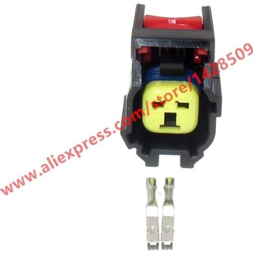 20 Sets 2 Pin Auto Fuel Injector Plug Electrical Cable Connector Female For Gord BUICK BYD