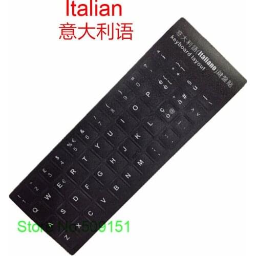 2 PCS Universal Italian Keyboard Sticker Matte Skin Letters Keyboard Sticker Cover Protector Film 10 14 17 inch Notebook Laptop