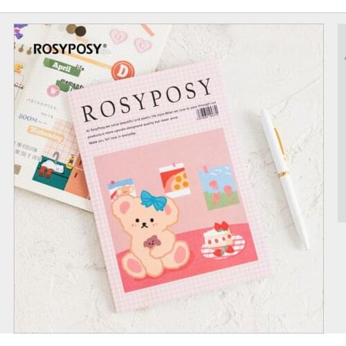 20 sheets Retro life journal Cute bear weekly number plan DIY Diary Planner Scrapbooking Craft Stickers Material Storage Book