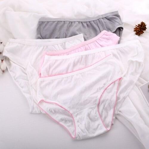 5Pcs Cotton Pregnant Disposable Underwear Panties Briefs Prenatal Postpartum Underpants men women Disposable cotton underwear