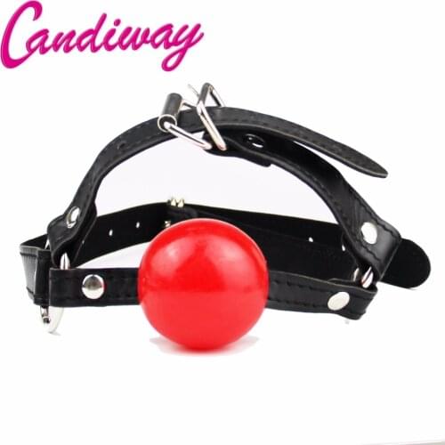 Bondage Boutique Large Silicone Ball Gag harness restraint solid ball Adult fetish products Sex games toys for lover couple