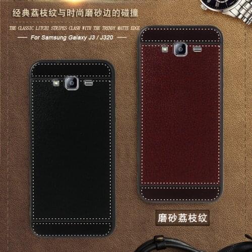 Coque for Samsung galaxy J3 SM-J320F J320Y J320FN J320ZN Case leather 5.0" Soft Black silicone Cover for Samsung galaxy J3 Funda
