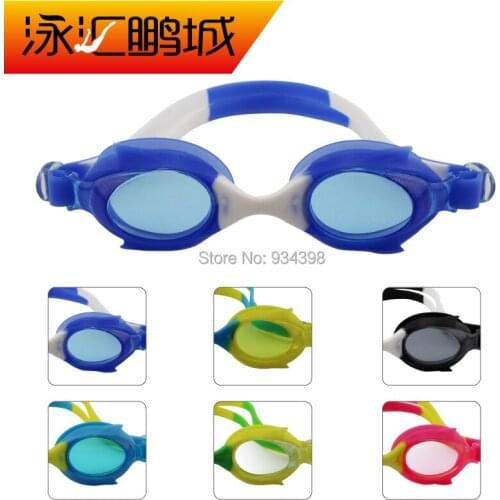 For KIDS!!! Nose clip child swimming glasses waterproof anti-fog goggles silica gel goggles
