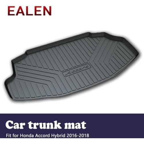 EALEN For Honda Accord Hybrid 2016 2017 2018 Boot Tray Waterproof carpet Anti-slip mat Accessories 1Set Car Cargo rear trunk mat