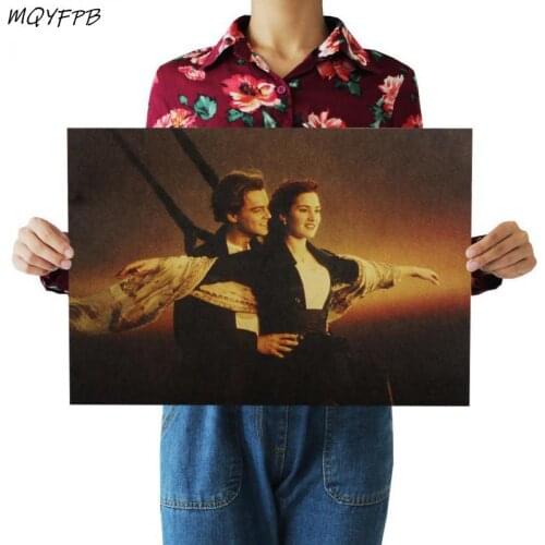 Movie Titanic Kraft Paper Poster Home Decoration Painting Room Wall Sticker