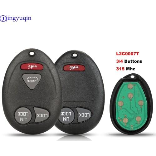 Jingyuqin 3 Buttons Remote Car Key L2C0007T 315Mhz For Chevrolet Colorado Canyon H3 2006- 2010