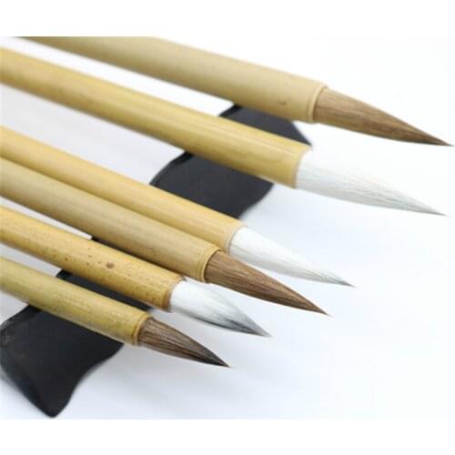 Chinese Calligraphy Pen Huzhou Mulitple Hair Brush Pen 3pcs/set Chinese Weasel Hair Painting Calligraphy Brushes Tinta China