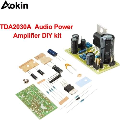 TDA2030A electronic audio power amplifier kit with subwoofer TDA2030A Audio Amplifier kit 18W DC9-24V Amplifier Module Board