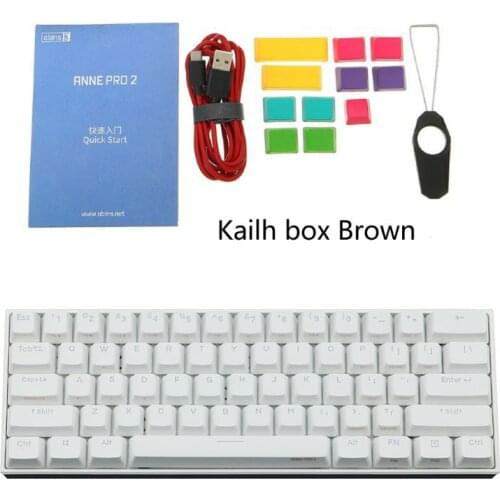 LX9B ANNE Pro2 Mini Portable Wireless bluetooth 60% Mechanical Keyboard Red Blue Brown Switch Gaming Keyboard Detachable Cable
