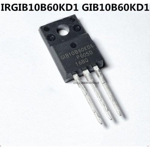 Original 10pcs/ IRGIB10B60KD1 GIB10B60KD1 TO-220F