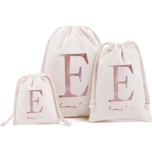 Personalized Initial Christmas Bag Kids Christmas Sack Gift Bag Custom Name New Year Xmas Presents Bag Santa Sack Drawstring Bag