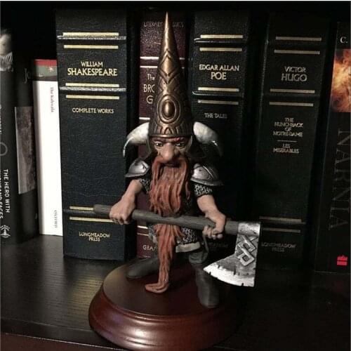 Resin Guard Gnomes Decorative Sculptures Axe Sword Spear Shield statue Outdoor Garden Yard Desktop Miniatures Home Decoration