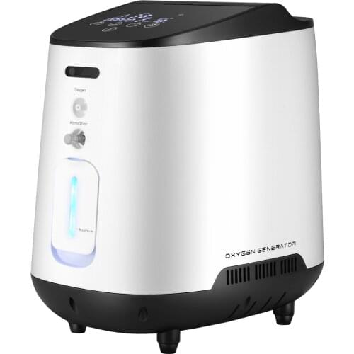 AUPORO 1L-7L Home Care Portable Oxygen Concentrator Low Operation Noise Oxygen Generator HD LED Oxygene Machine Oxygen Supply