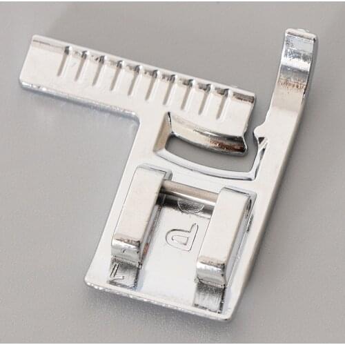 Stitch Guide Sewing Machine Presser Foot with Ruler - Fits Singer Brother Babylock Janome Juki All Low Shank Snap-On