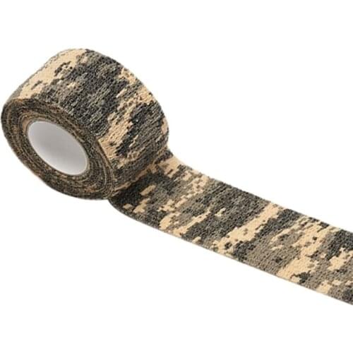 4.5m Self-Adhesive Camouflage Stretch Bandage Non-Woven Protective Tape X3UA