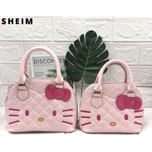 Kawaii Hello Kittyed Shoulder Hand Bag Women Lady Y2k Girl Party Cartoon Luxury Fashion Crossbody Messenger Bag Sac Za Tote