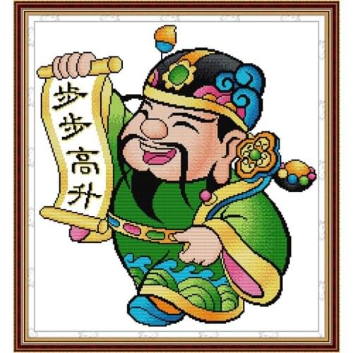 Step by step 3 cross stitch kit aida 14ct 11ct count printed canvas stitches embroidery DIY handmade needlework