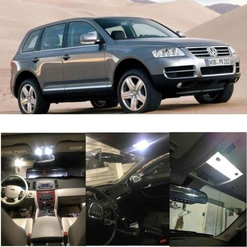 LED Interior Car Lights For VW touareg 7la 7l6 7l7 7p5 7p6 touran 1t1 1t2 1t3 5t1 car accessories lamp bulb error free
