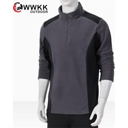 WWKK Men Women Fleece Jacket Outdoor Camping Tourism Mountain Climbing Contrast Color Trekking Soft Shell Thermal Hiking Jackets