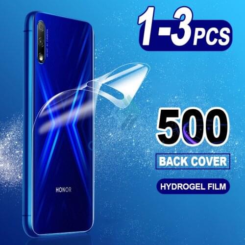500D Back Screen Protector For Huawei Honor 8X 9X 20 20S 20i 10 Pro Hydrogel Film For Nova 5t 5i 5 6 PSmart Plus Z 2019 Film